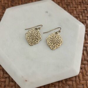 Lia Sophia Gold Diary Earrings